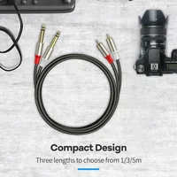 6.35mm To RCA Cable Dual 1/4 TS Male To Dual RCA Male Stereo Audio Cable for Guitar AV Receiver Speaker Amplifier Home Theater - Image 6