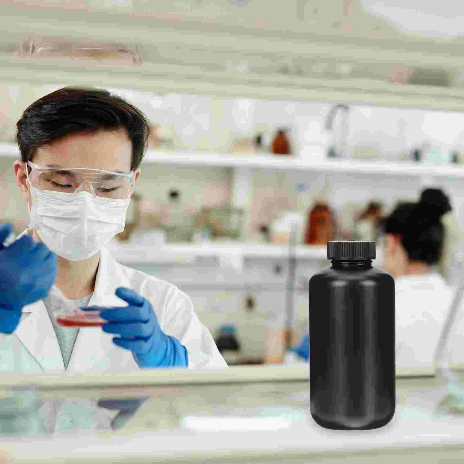 

Plastic Containers Narrow Mouth Shade Bottle Chemical Reagent Bottles Sampling Jars Liquid Empty Storage