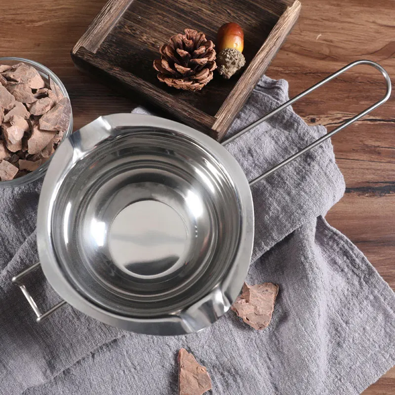 Stainless Steel Chocolate Cheese Melting Pot Pan Bowl DIY Accessories Tool Chocolate Cheese Butter Caramel Accessories Tool xqmg