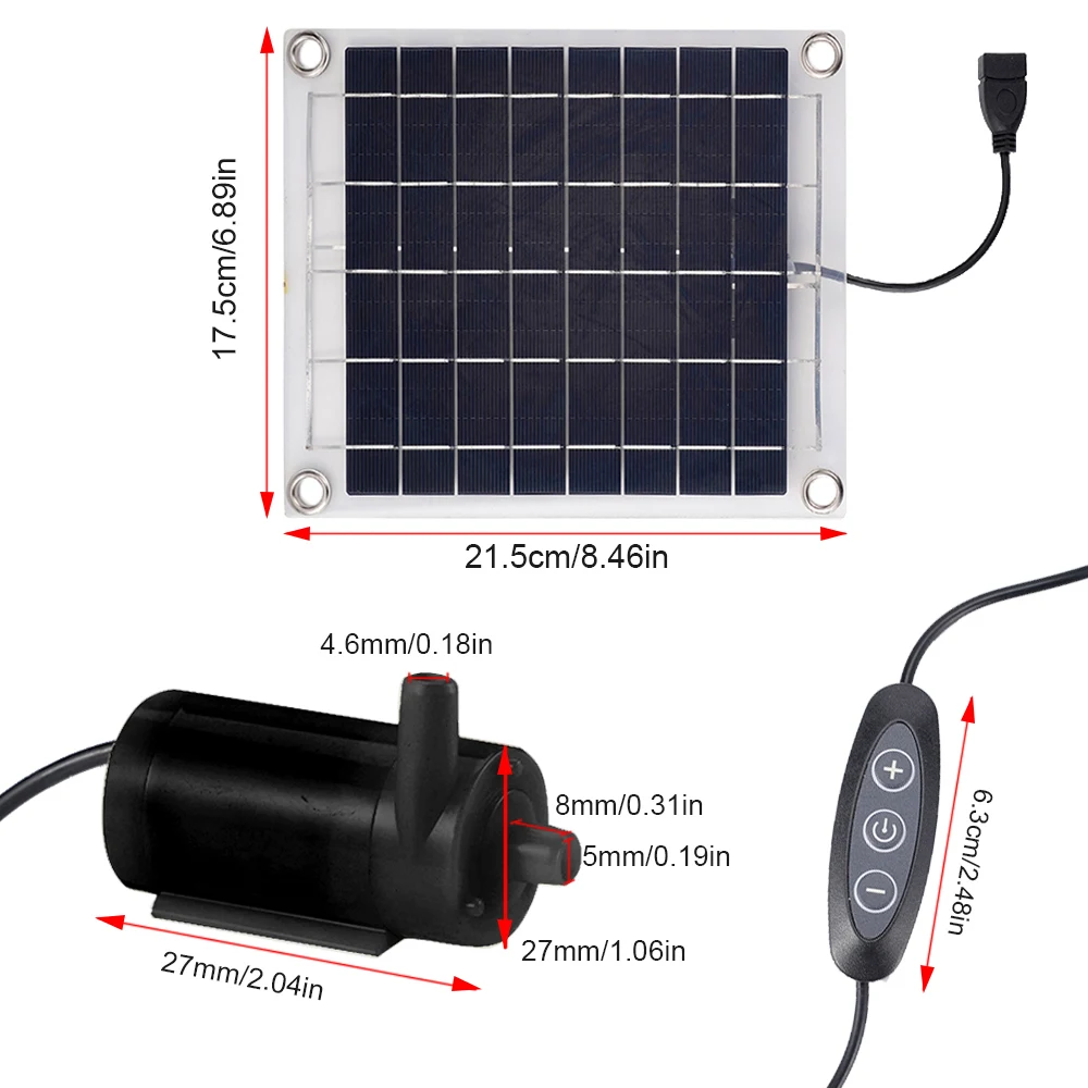 10W Mini Solar Water Pump Brushless Solar Panel Fish Water Pool Kit 12V Garden Decoration Powered Fountain Pond pum Aquarium solar fountain solar fountain pump water fountain garden pond fountain solar water pump