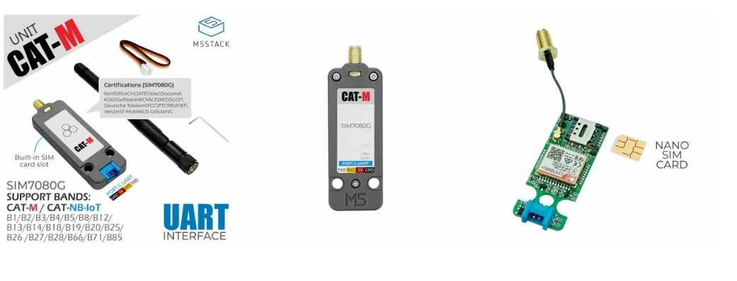 Official SIM7080G CAT-M/NB-IoT Unit