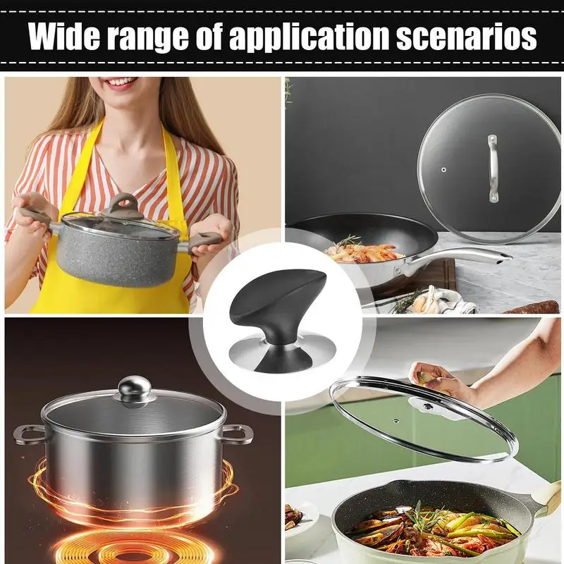 Pan Cover Knob Replacement Heat-resistant Pot Lid Top Accessories Pan Lid Topper Parts Holding Handle Knobs For Home Kettle