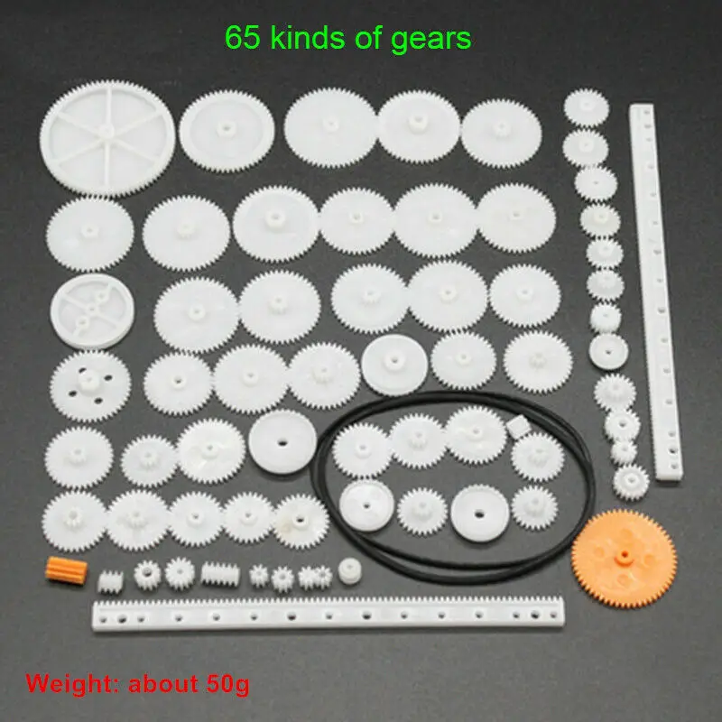 plástico kit polia cinto eixo engrenagem worm