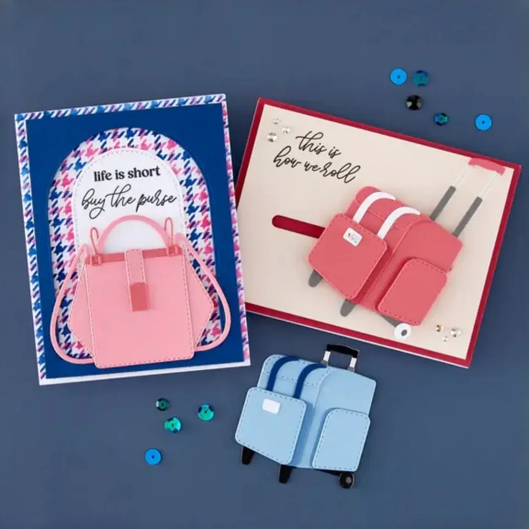 지갑, 여행 가방, 감정 표현, 차분함 유지, 편지, 금속 커팅 다이, DIY 데코레이션용 투명 스탬프, 스크랩북, 기프트 카드, 공예용 2026