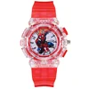 New Disney Spiderman Cartoon Children Watches Toy Flash Waterproof Sports Watch for Kids Girls Boy Quartz Wristwatch Child Clock 2