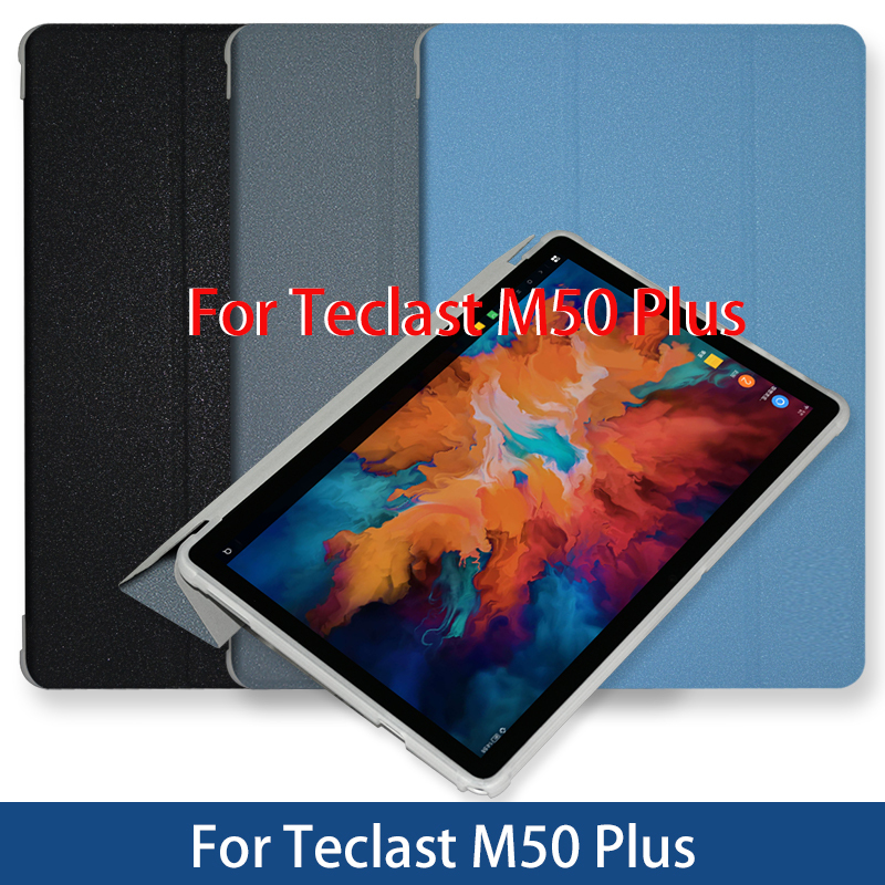 Case For Teclast M50 Plus 10.1 Inches Full Tablet Cover For Teclast M50 Plus Folio Pu Leather Soft TPU Flip Case Cover