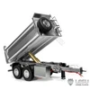 LESU 1/14 RC Hydraulic Full Trailer 2 Axles Kits Lifting Legs Metal with LED Lights for Remote Control DIY Tractor Truck TH23105 1