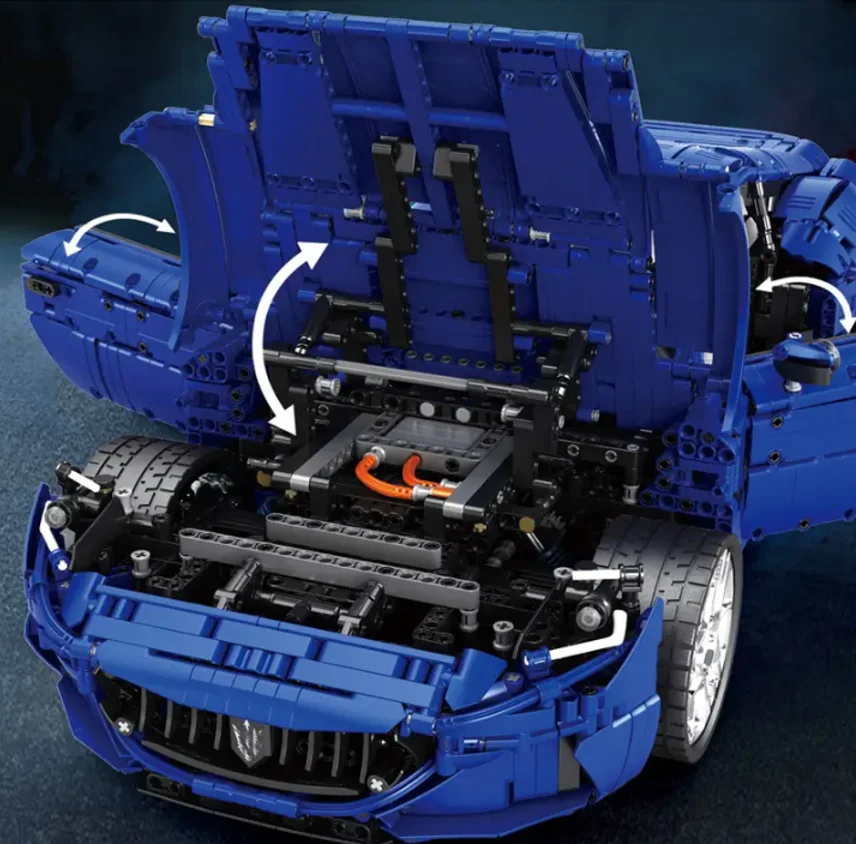 Reobrix 11010 MOC Technical 1:8 Sports Car GranTurismo Building