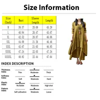 Robe longue en coton pour femmes, décontractée, à la mode, avec boutons, couleur unie, pour documents 6