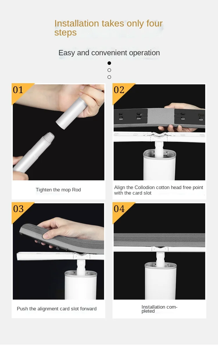 Sponge Mop Hand Wash Free Household Absorbent Rubber Cotton Mop Toilet Folding Squeeze Water With Its Own Cleaning Solution Mop