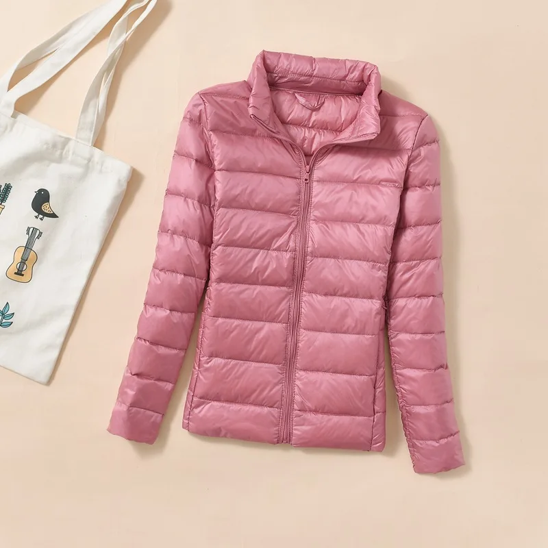 Women Light Short quilted Duck Down Jacket Feather Puffer Parkas Plus Overcoat Windbreaker Winter Cold Pressure Down Coats 5