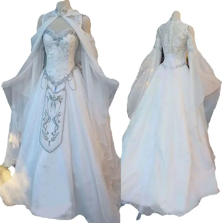 Abito da sposa rinascimentale pagano celtico vintage Elfo da