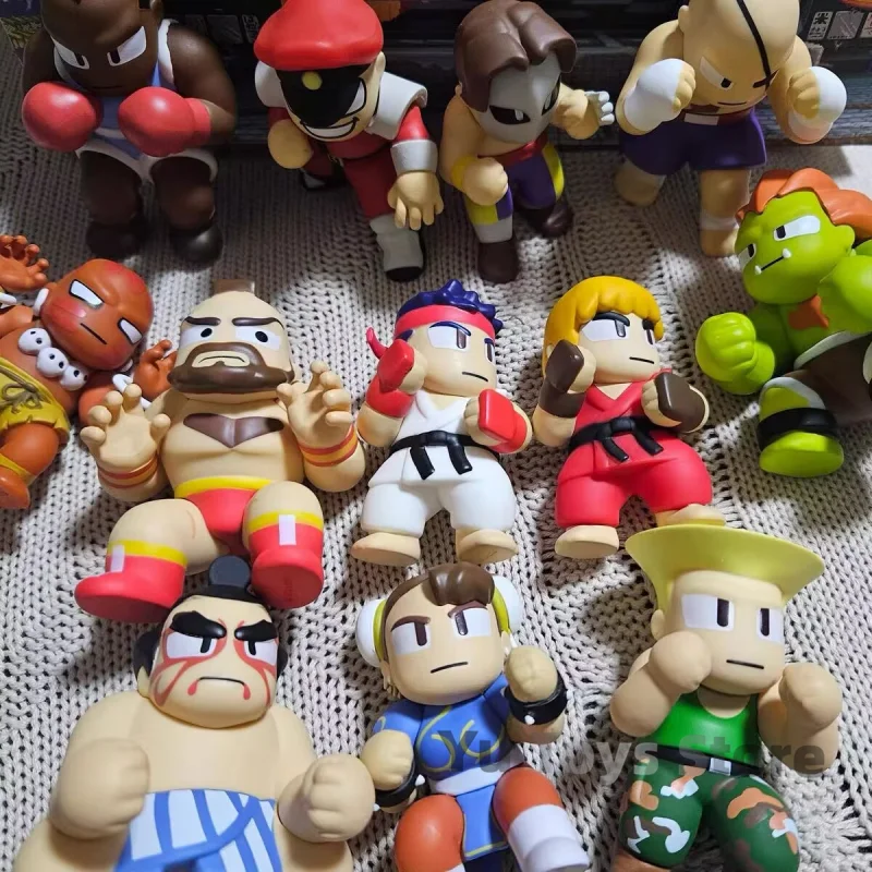 2024 Vintage Blood 6 Street Fighter Alon Chunli Kenblanca Bison Hand Do Tide Play Game Decorazione Periferica Confezione Regalo Compleanno