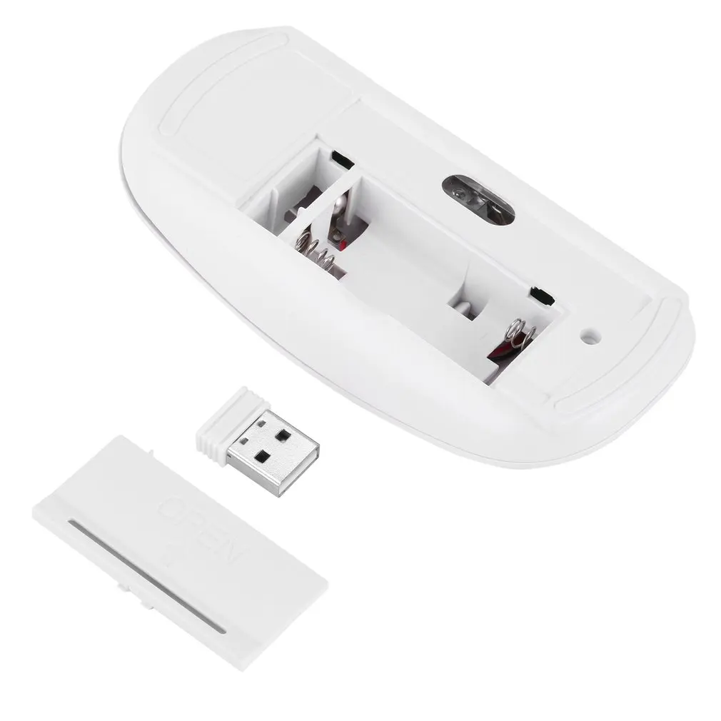 Wireless Bluetooth-compatible Mouse USB Silent Mice For Android Windows Tablet Laptop Notebook PC 2.4GHz 1600dpi