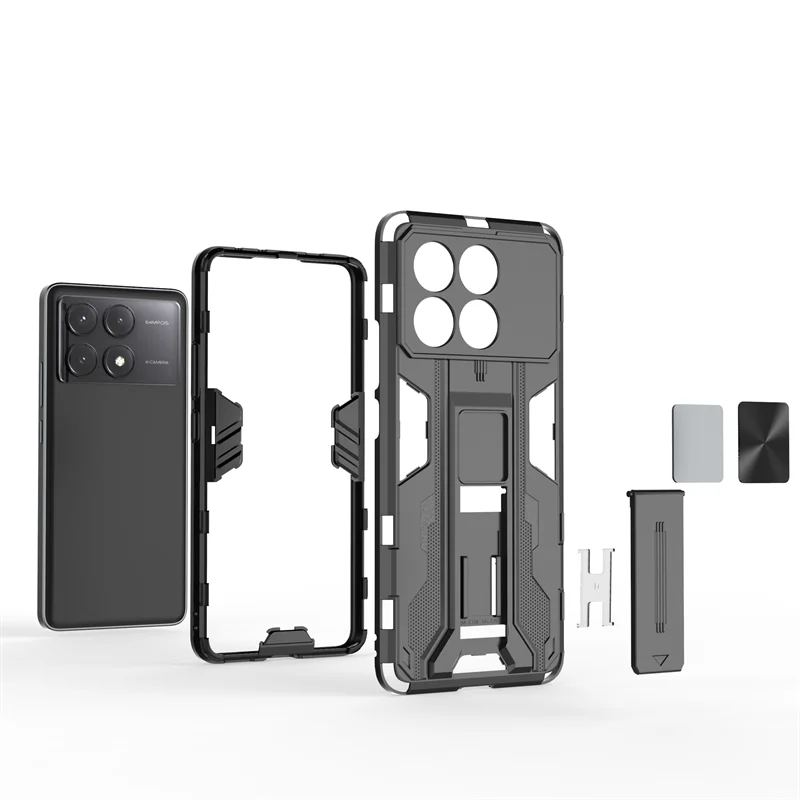 Shockproof Camera Lens Armor Phone Case with Magnetic Holder - Enhanced Protection