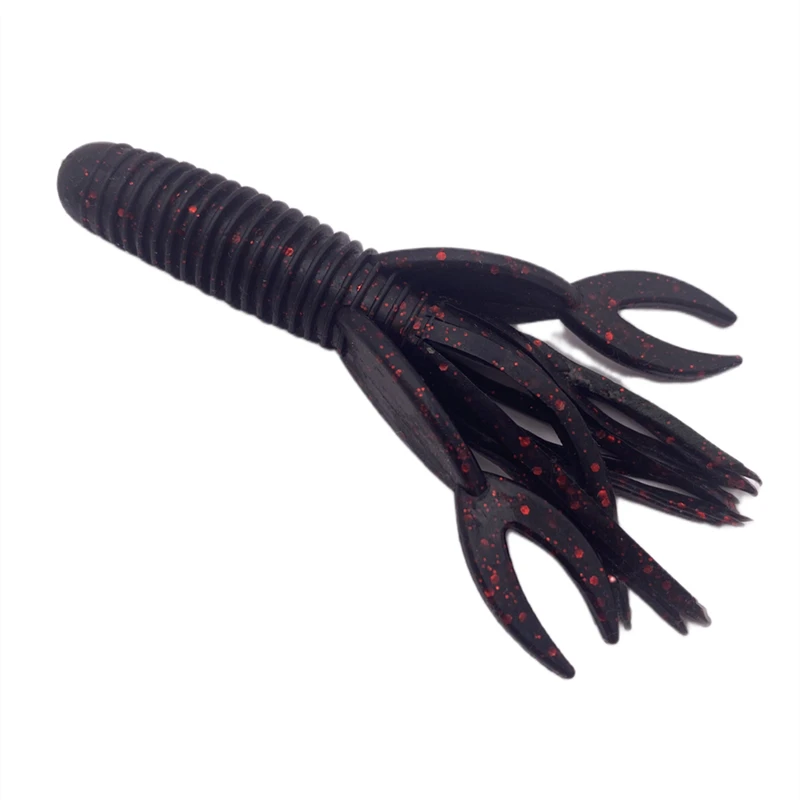 5 Stücke * 9g/10 cm Pesca Wurm hummer Köder Garnelen-förmigen Weichen Köder Fisch Pit Bass Schuss Eidechse locken Cannonball Lockstoff Tropfen Bart – Detail 4