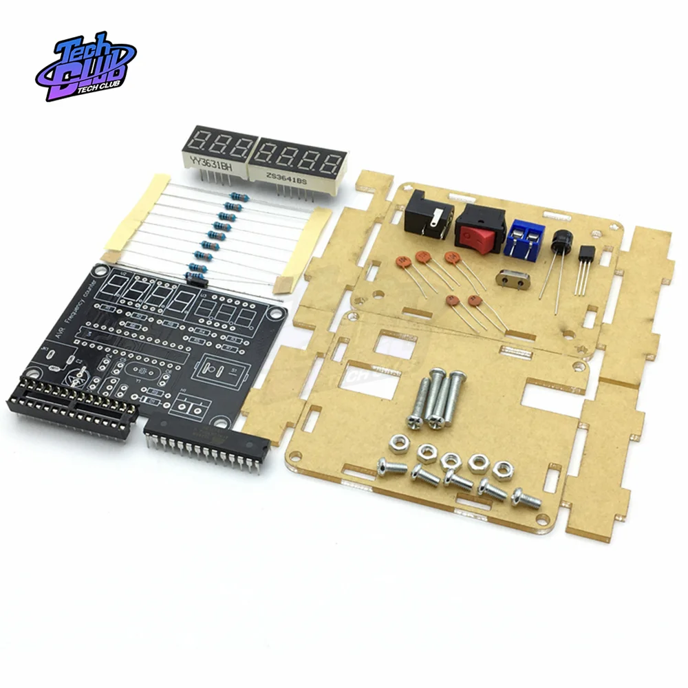 0.45HZ-10MHZ Frequency Meter Frequency Counter AVR with Shell Counter Cymometer Measurement Electrical Tool frequency counter tester frequency meter