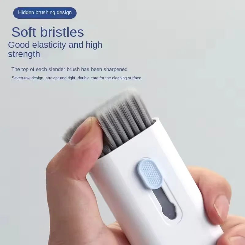 7-in-1 Computer Keyboard Cleaner Brush Kit Earphone Cleaning Pen For Headset iPad Phone Cleaning Tools Cleaner Keycap Puller Kit 3