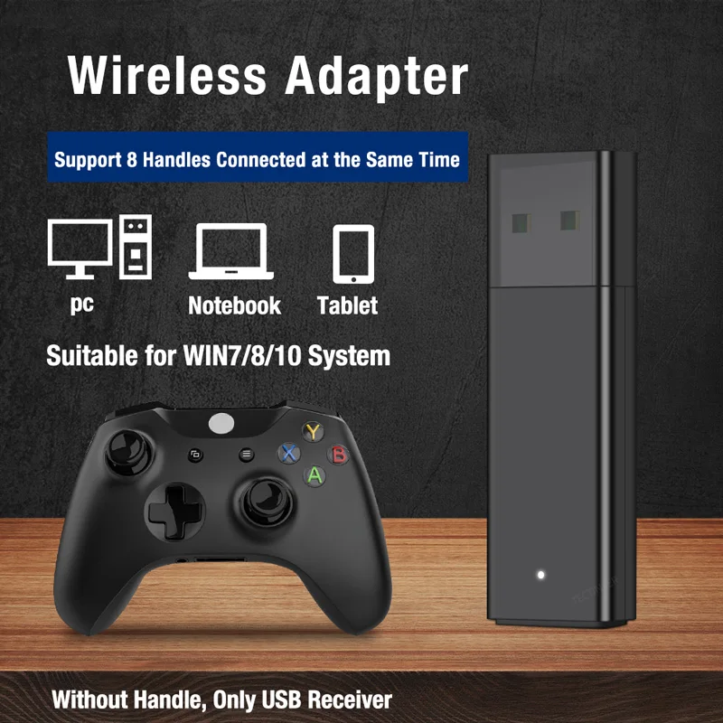 USB-Empfänger für Xbox One Controller der 2. Generation, PC-Wireless-Adapter für Windows7/8/10-Laptops, Wireless-Controller-Adapter_voghion.com