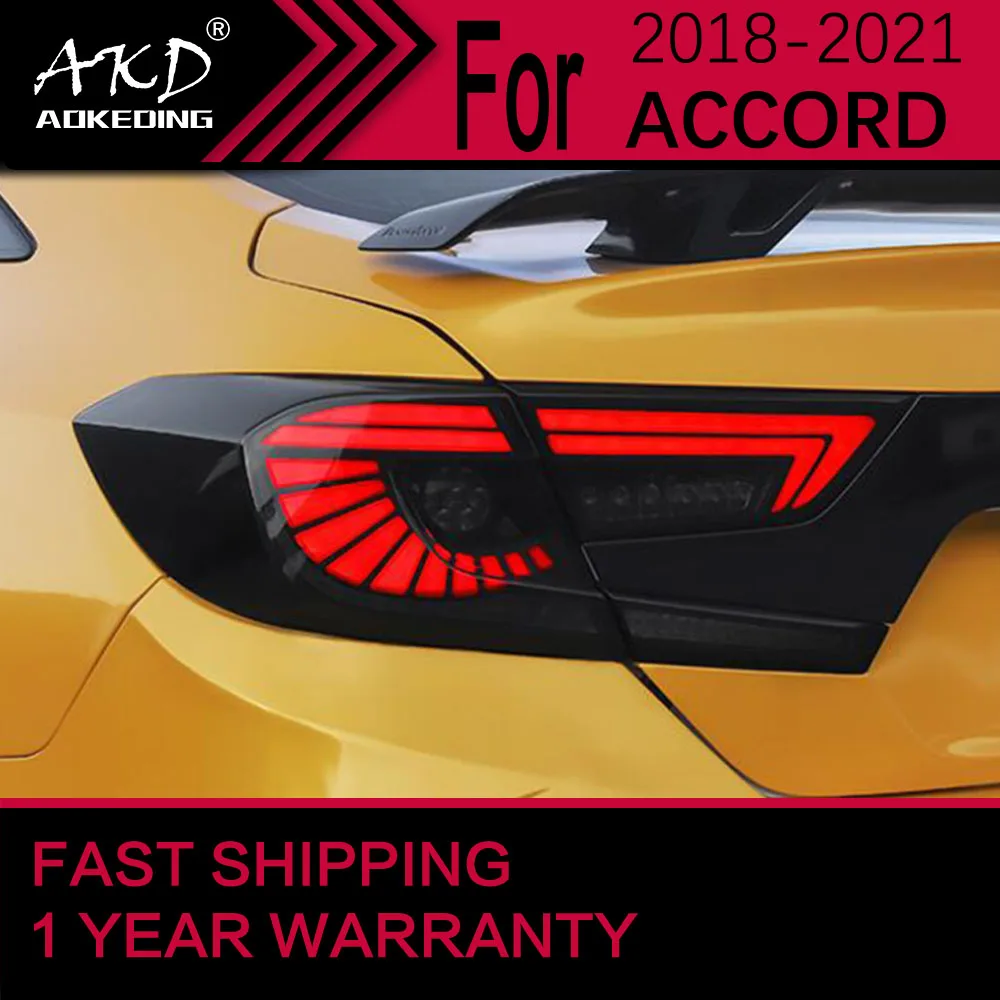 

Car Lights for Honda Accord G10 LED Tail Light 2018-2021 Accord Rear Stop Lamp Brake Signal DRL Reverse Automotive Accessories