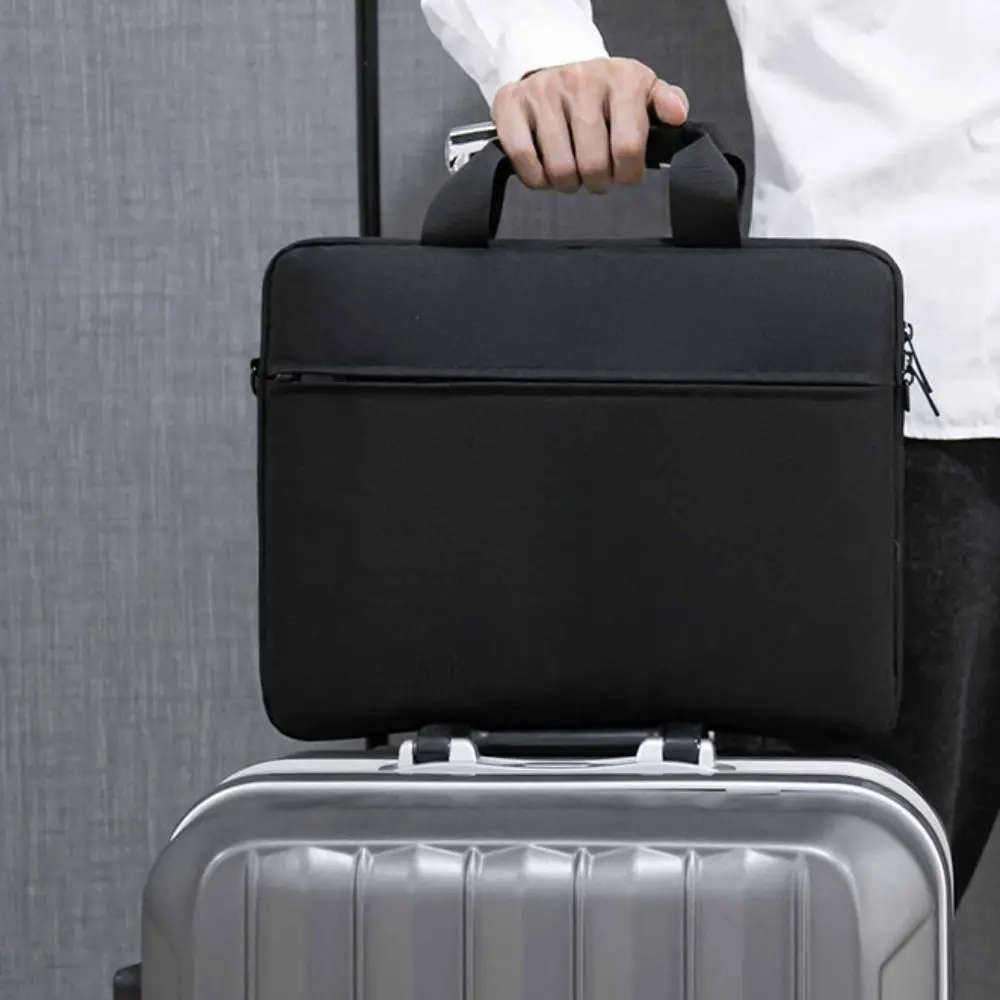 Neue stoßfeste Laptop-Hülle, ultradünn, große Kapazität, Laptop-Handtasche, Business-Mode-Umhängetasche – Detail 7