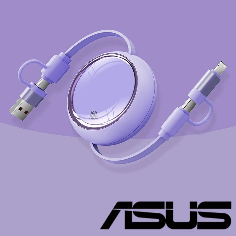 ASUS 100W Multi-Function Retractable Fast Charging Cable