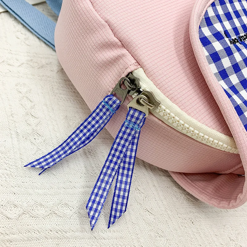 Fashion Plaid School Bag for Girl Cute Kids Kindergarten Schoolbags Children Backpacks Girls Boy Book Bags Travel Daypack