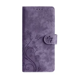Butterfly Leather Carving Wallet Phone Case with Lanyard for Huawei Nova 14 5G (Purple)