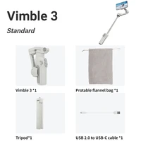 stabilisateur Smartphone officiel Vimble 3 tige d'extension intégrée 3 axes