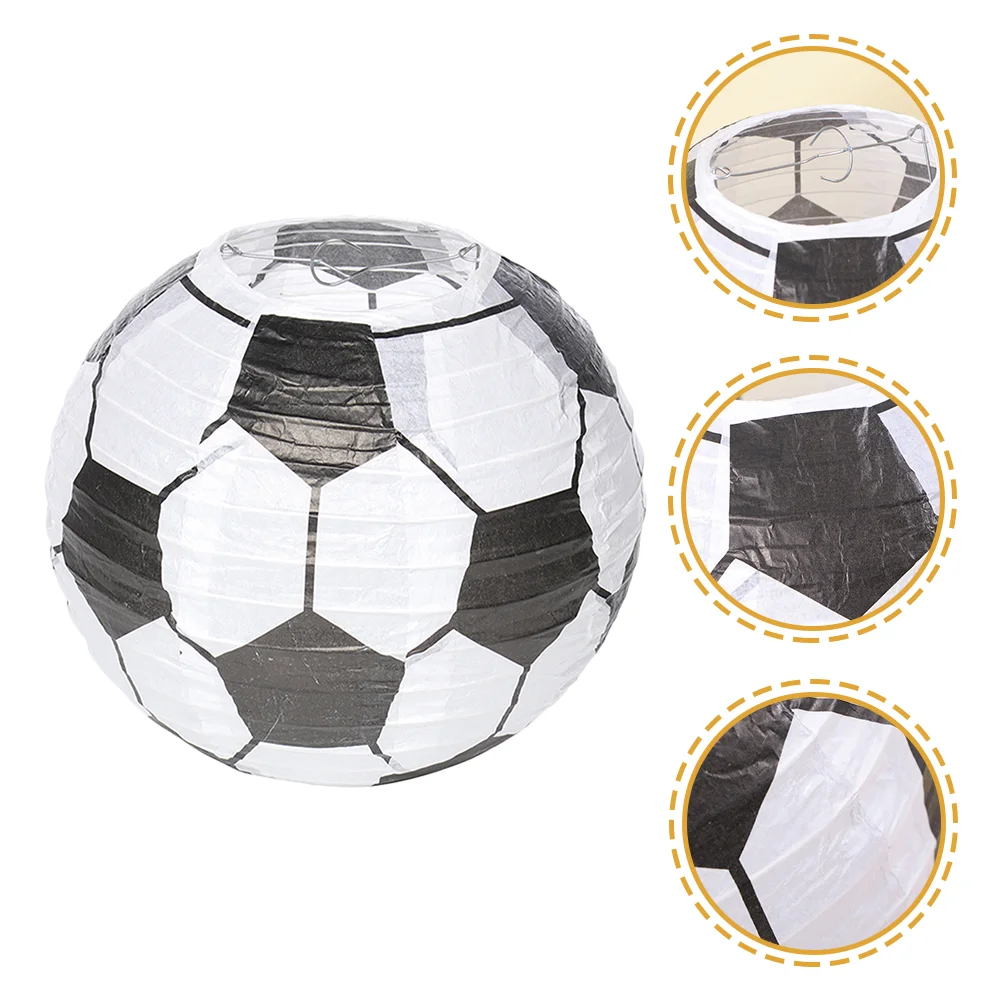 

3pcs Football Sports Soccer Party Paper Lantern Hanging Lantern Decoration Party Decoration