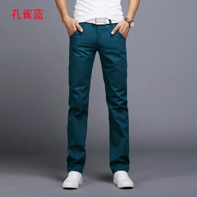 2023 New Summer Ankle-length Pants Men Cotton Straight Fit Fashion Thin  Brand Clothing Solid Color Casual Trousers Male 28-38 - Casual Pants -  AliExpress