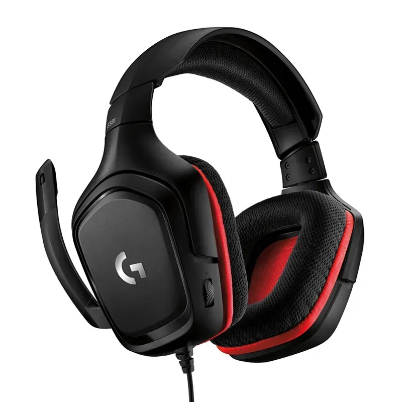 

Logitech G331 Gaming Headset Volume Control Bass Surround Noise-cancelling Foldable Wired Headphones with Mic for PC PS4 PS5