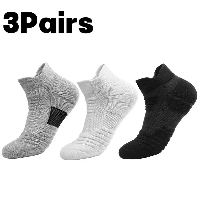 3PairsAntislipFootballSocksMenWomenCottonSockShortLongTube