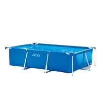 Piscine hors sol INTEX pour le plaisir en famille dans la cour, piscine à structure en acier durable pour enfants et adultes, installation facile, résistante aux perforations, piscine de jardin pour jeux aquatiques estivaux, plusieurs tailles 6