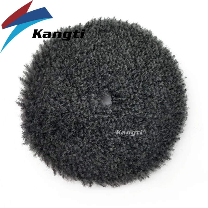 Kangti 3"/5"/6" Wool Polishing Pad High Density Lambs Woollen Polish Buffing Pad Car Polisher Buffing Waxing 5