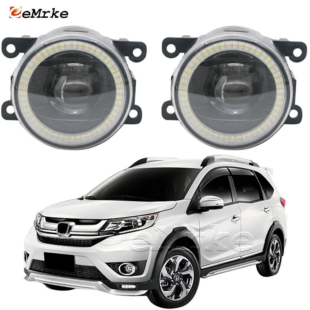 

Светодиодные ангельские глазки DRL для Honda BR-V BR V BRV 2016 2017 2018 2019 2020 Противотуманные фары в сборе 15 Вт Ptf фары с аксессуарами для объектива