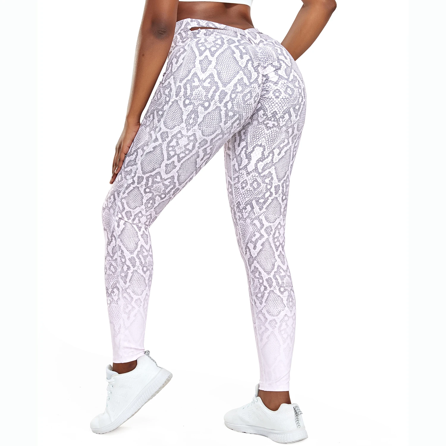 Gradient Print Yoga Pants Sport Leggings Women Fashion High Waist Push Up Woman Tights Fitness Workout Leggins Gym Clothing 2023
