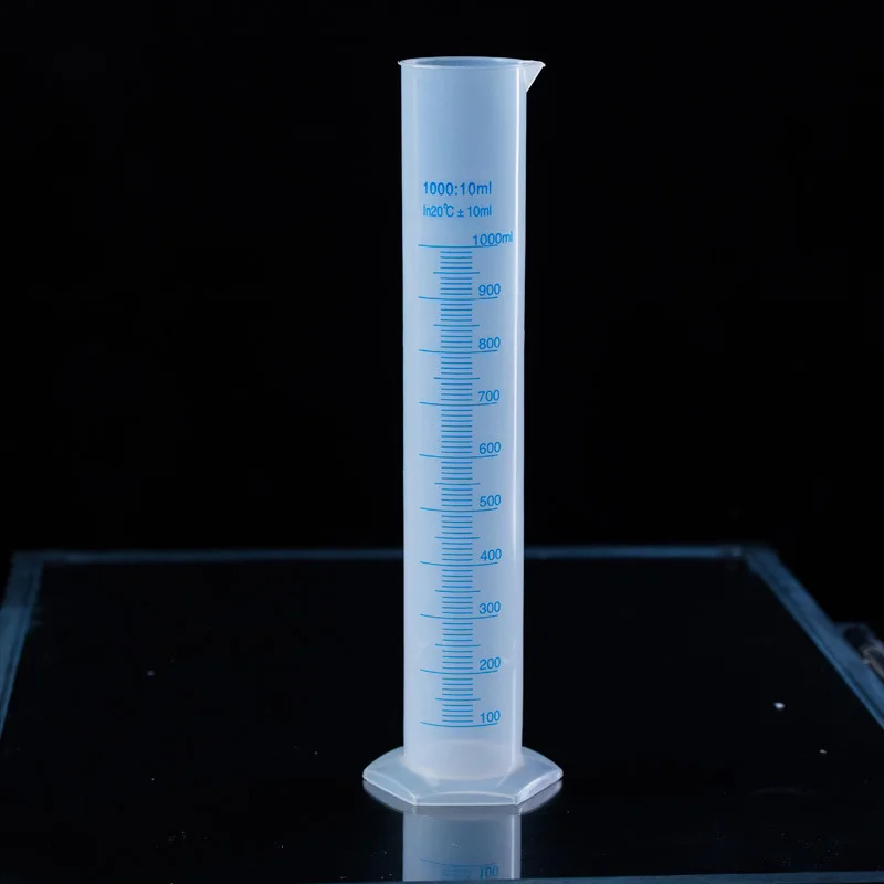 1000ml plastic measuring cylinder Laboratory supplies blue line measuring cylinder