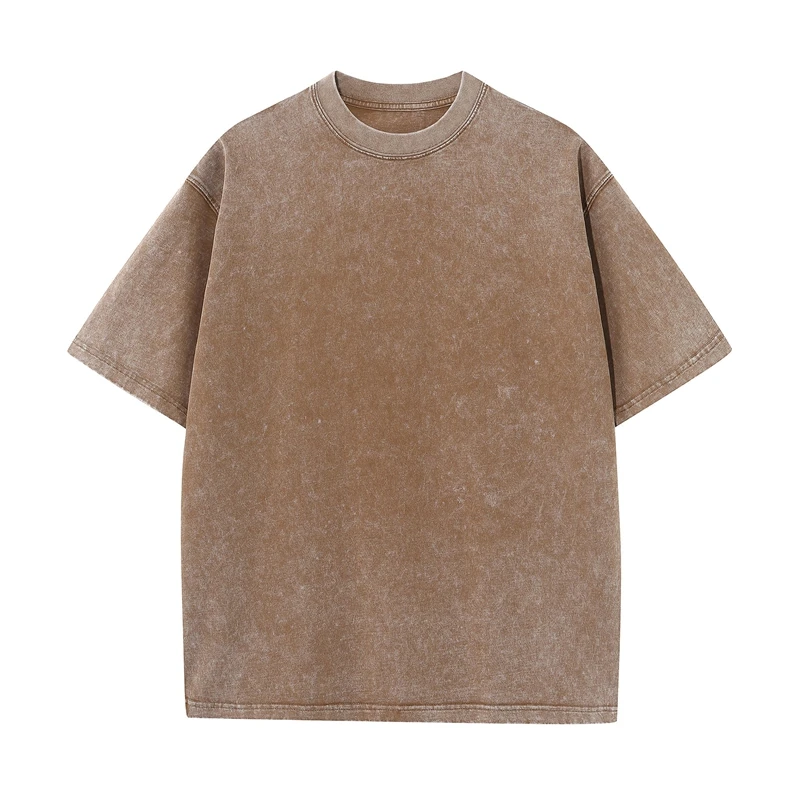 Men' T-shirt Heavy Cotton Vintage Washed T-Shirts