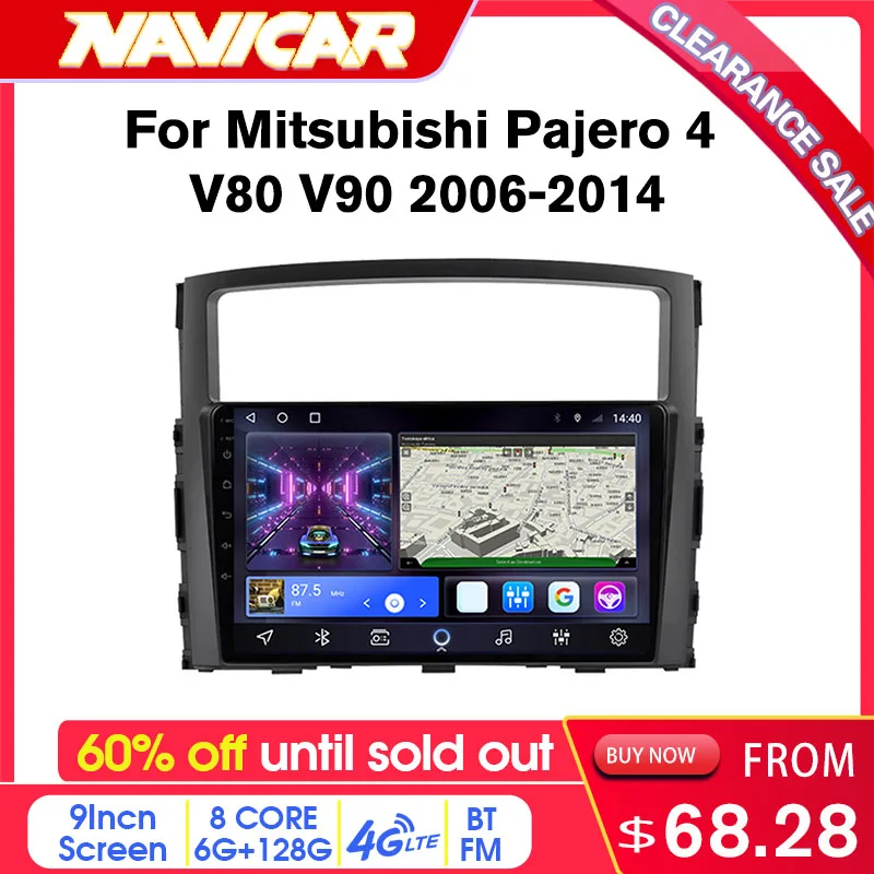 

60% off 2DIN Android10 Car Radio For Mitsubishi Pajero 4 V80 V90 2006-2014 Car Multimedia Player GPS Navigation Radio Automotive