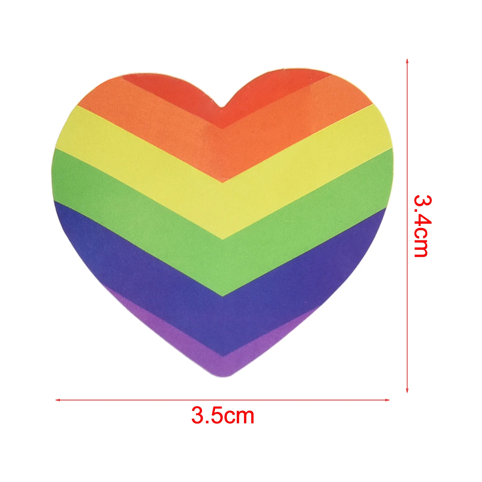 Decorative Stickers Self Adhesive Stickers Adhesive Stickers Roll Packaging Stickers Packaging Stickers Gift Box Stickers DIY Scrapbooking Accessories 500Pcs Love Rainbow Sticker Labels Heart Shape Scrapbooking Gift Packaging Party Wedding Valentine's Day Sticker