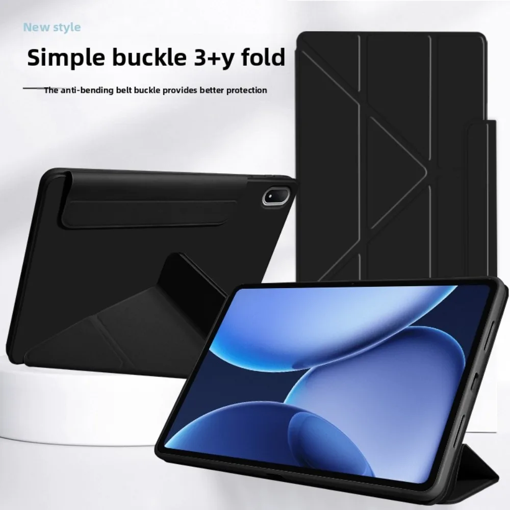 Untuk Funda OnePlus Pad 3 Pad 2 Pro Oppo Pad 4 4Pro 13.2 "Y-Casing Pelindung Kulit PU Lipat Casing Flip Pintar Tablet