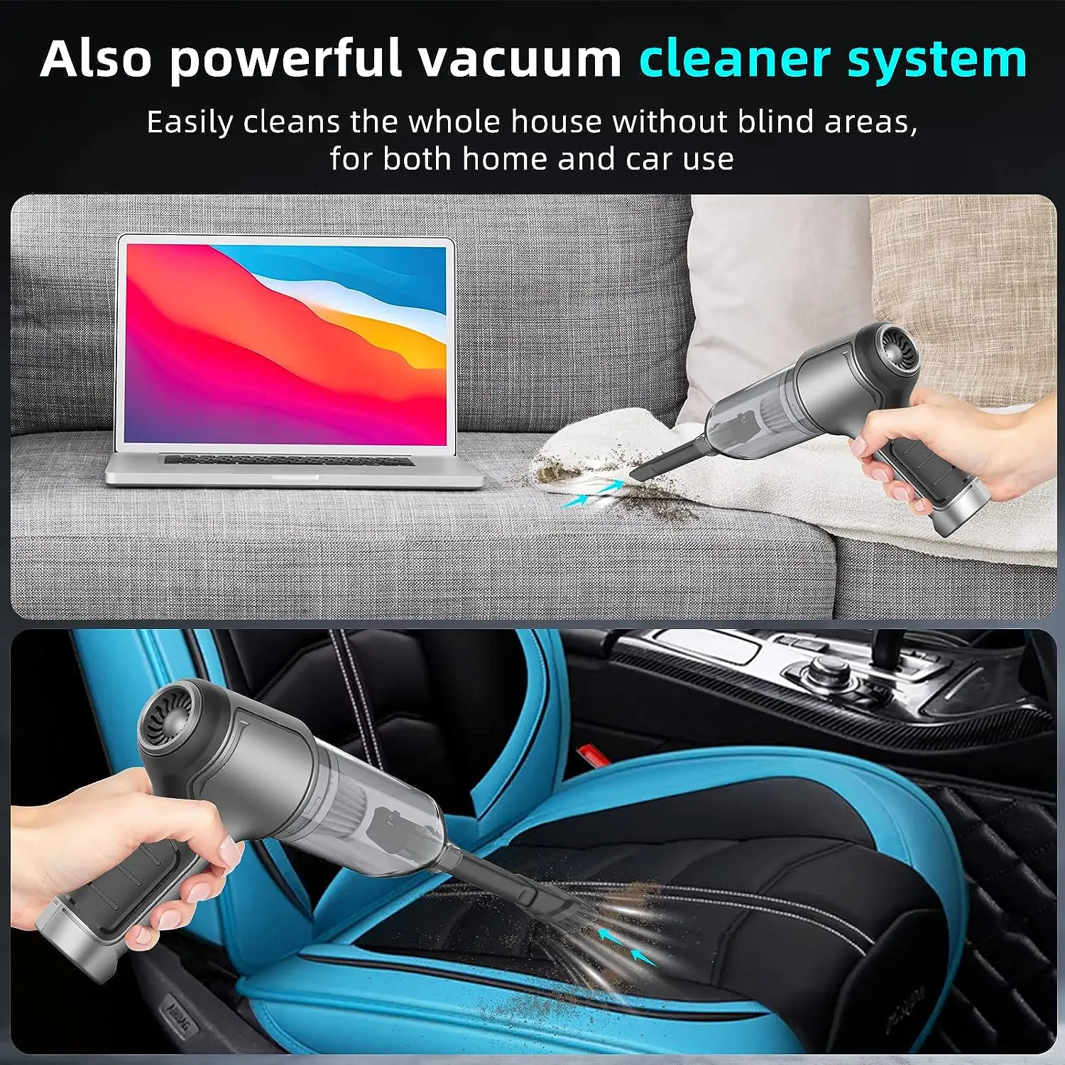 1PC 4-in-one Mini Powerful Wireless Vacuum cleaner Home Cleaning Robot,Blow And Suction Integrated Vacuum Cleaner 5