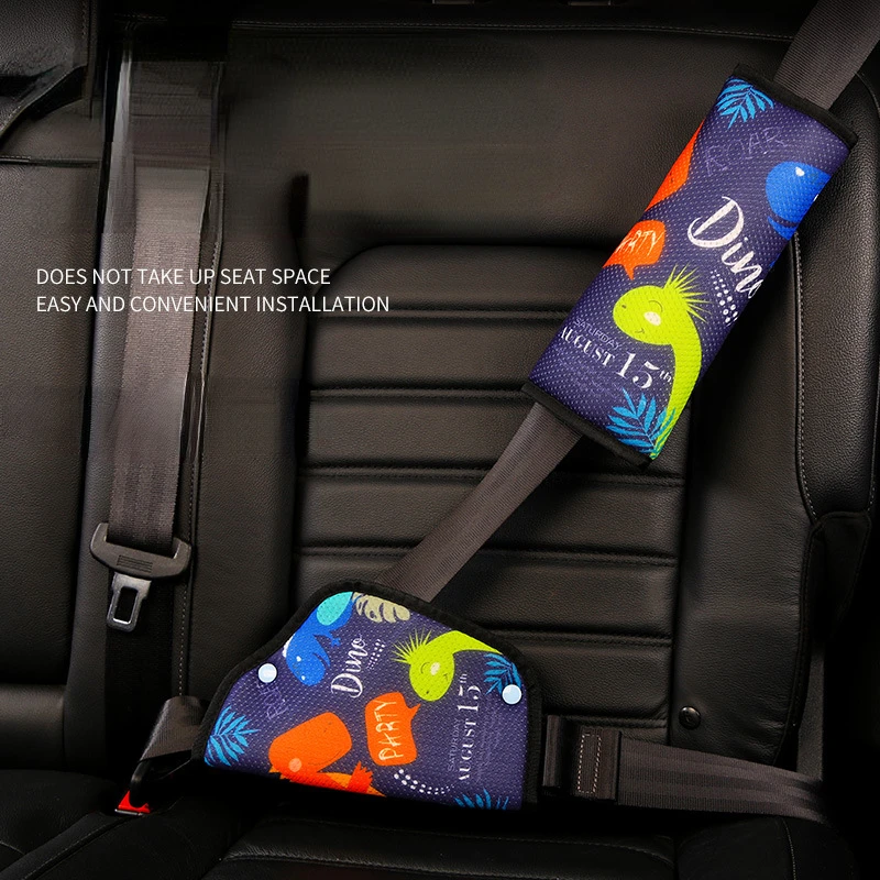 Juste de ceinture de sécurité de voiture souple et réglable pour enfants,  fixateur de ceinture de sécurité, triangulaire anti-rebord pour la  protection du cou de l'enfant, accessoire de ceinture - AliExpress