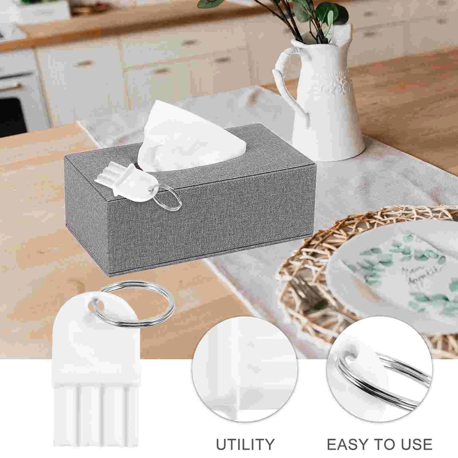 5 Pcs Paper Towel Dispenser Key Universal Toilet Rings Metal 5-pack Lasting Use Tissue Strong Replacement Space-saving