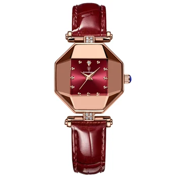 Women Watches - Fashion Red Leather 7