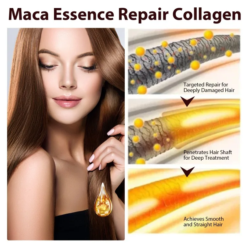Collagen Hair Mask Repairing Damage Frizz Moisturizing Deep Oil Control Nourish Shiny Soften Root Smooth Hair Care New tool