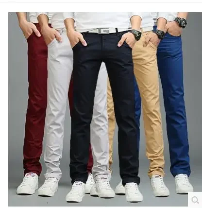 

2023 summer New Casual Pants Men Cotton Slim Fit Chinos Fashion Male Brand Clothing Plus Size Trousers cargo pants streetwear