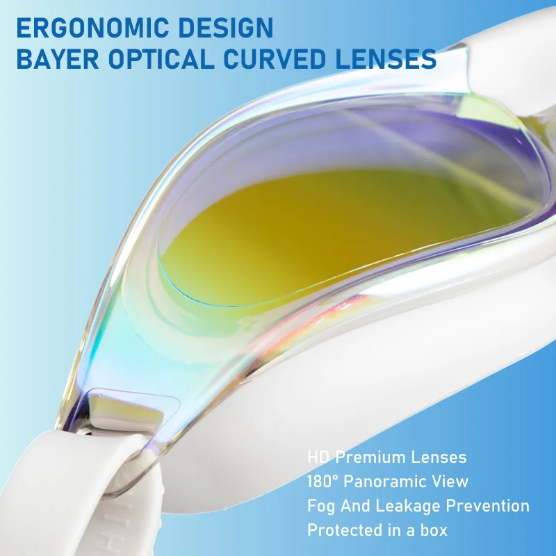Professional Adult Polarized Swimming Goggles Leak Proof Anti-fog Anti UV Teenagers Soft Fitting Silicone Pool Glasses