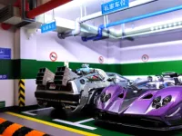 1:18 Model Car Garage Scene Underground Parking Lot Double Parking Space Display Box Dust Cover Children Toys 2